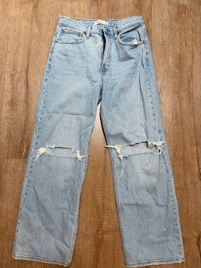 Abercrombie & Fitch Light Blue High-Rise Jeans